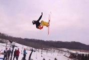 Double Backflip at Ski - Crash