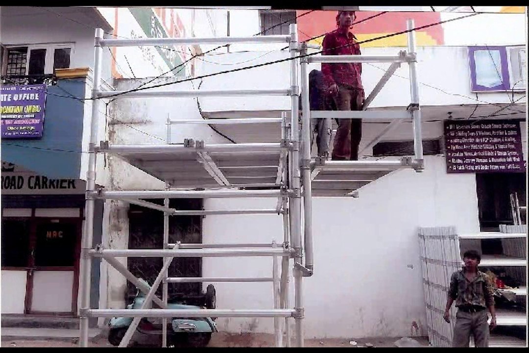 Aluminium Scaffolding Tower Ladder For Rental Hire in Chennai | Aluminium Scaffolding Manufacturer in Chennai Bangalore india