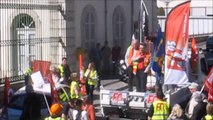 Manifestation à Gap à l'appel des syndicats CGT, FO, Solidaires et FSU