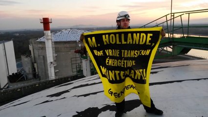 Greenpeace à Fessenheim: les premières images en vidéo