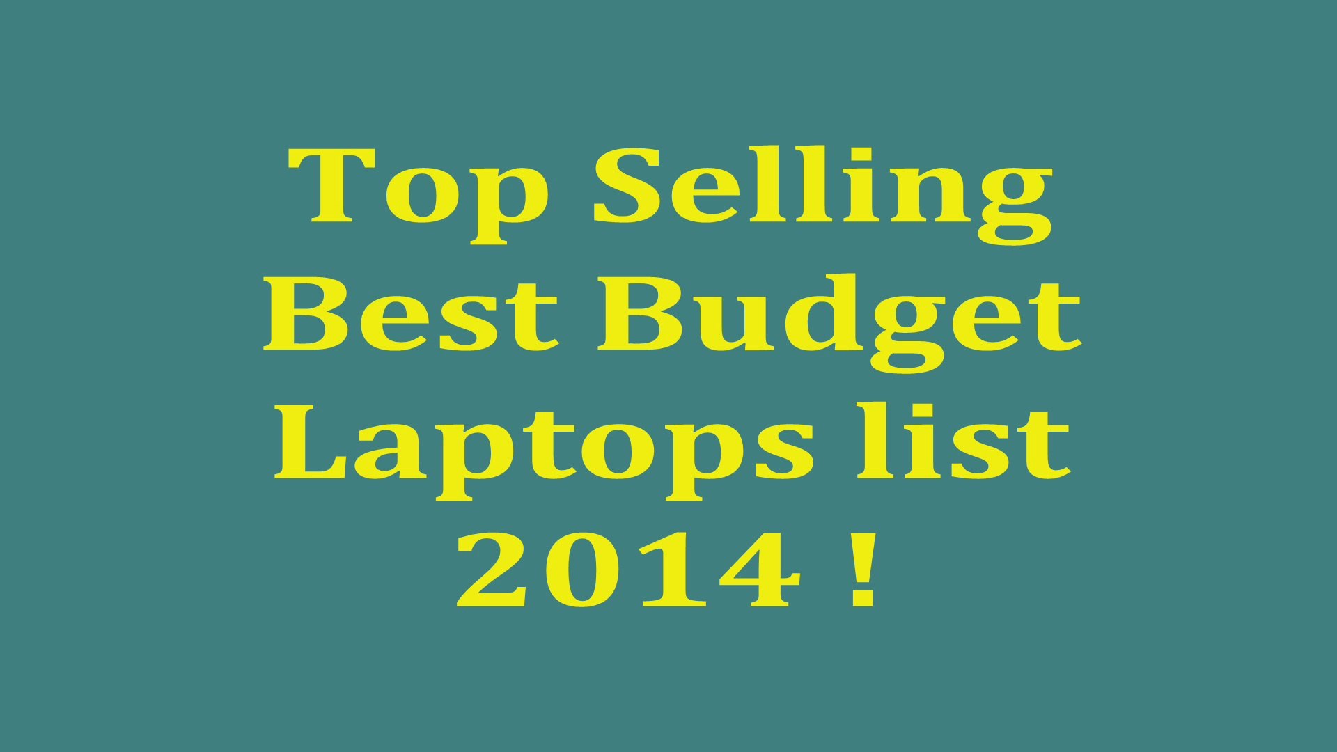 ⁣Best Budget Laptops 2014 | Top 10  budget laptops | Cheap Laptops