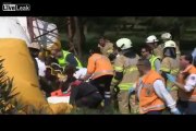 Depressed Dude Climbs Utility Pole , Electrocuted And Falls Off