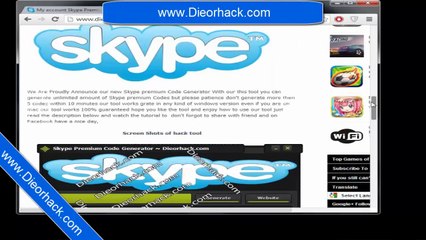 1 Year Skype Premium Generator Updated for 2014