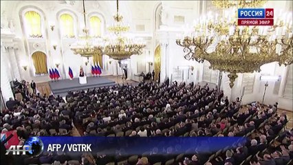 Poutine signe un accord rattachant la Crimée à la Russie