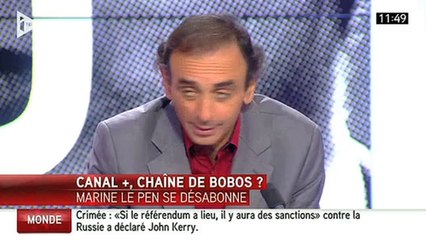 Eric Zemmour critique son employeur Canal+