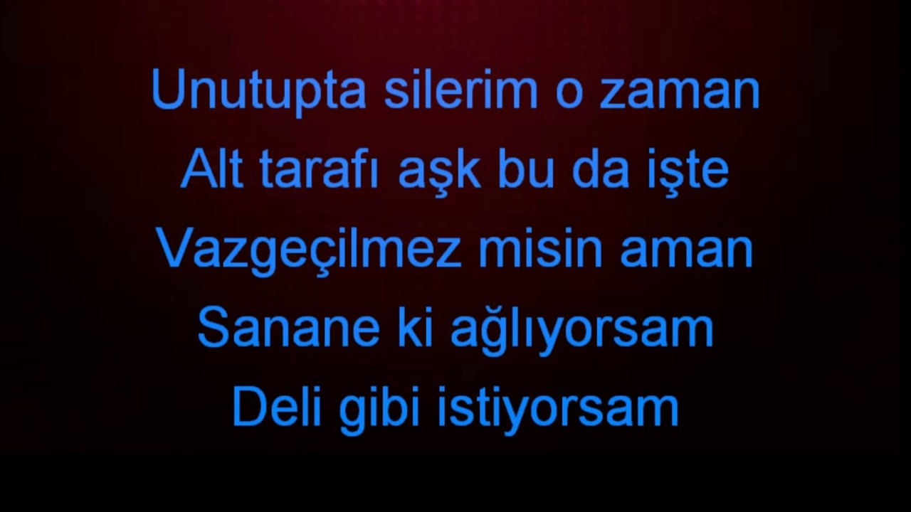 Gökçe Kırgız Kalbime Gömerim O Zaman Karaoke