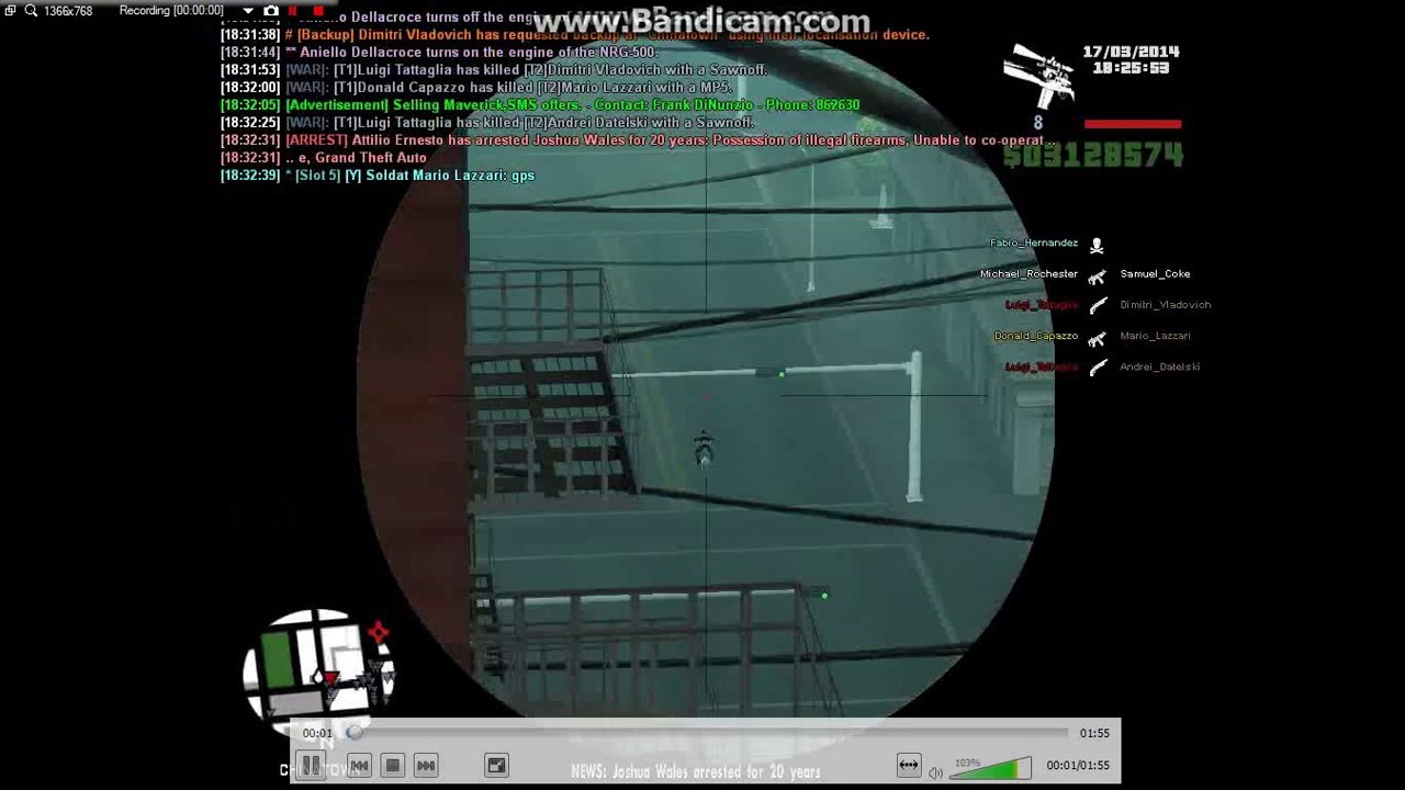 sniping Aniello