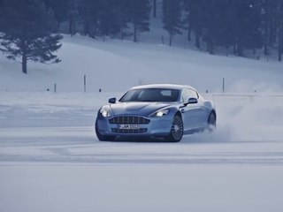 Essai Aston Martin en Laponie