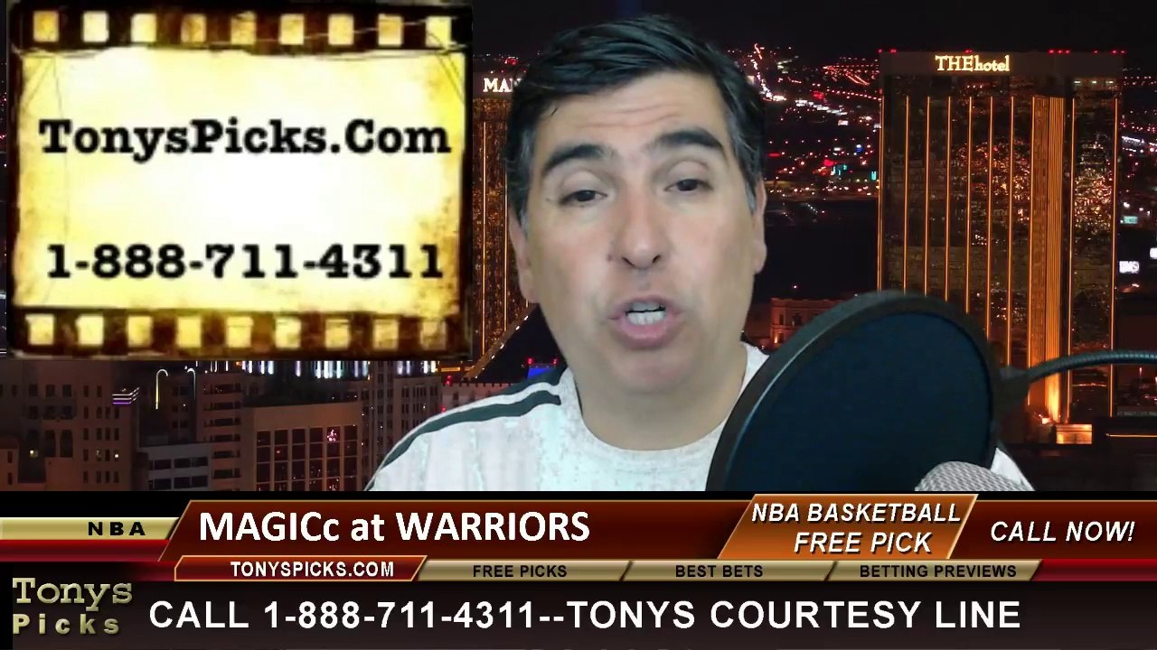 Golden St Warriors vs. Orlando Magic Pick Prediction NBA Pro Basketball Odds Preview 3-18-2014