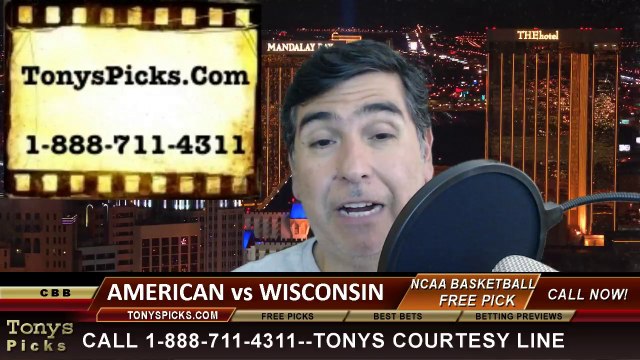 Wisconsin Badgers vs. American Eagles Pick Prediction NCAA Tournament College Basketball Odds Preview 3-20-2014