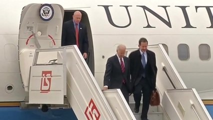 Joe Biden lands in Warsaw to reassure allies about Russia