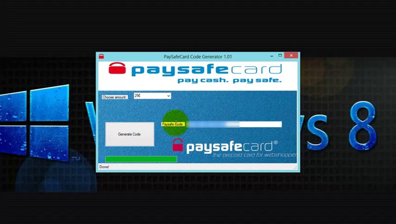 Paysafecard Generator [Get free PSC]