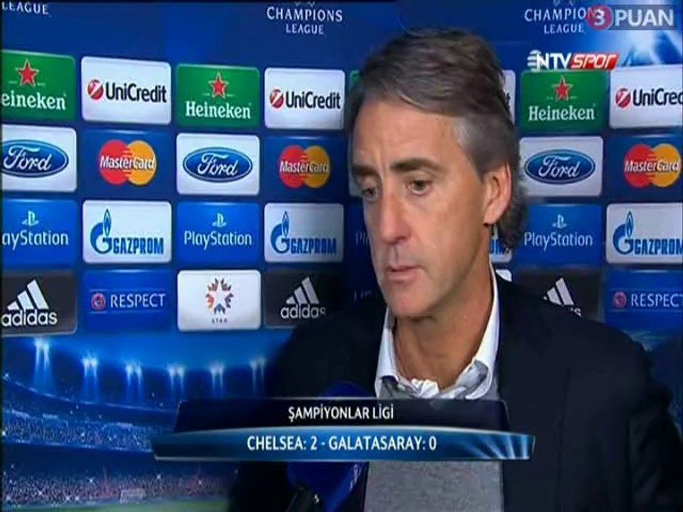 Mancini'nin Chelsea maçı sonrası yaptığı açıklamalar