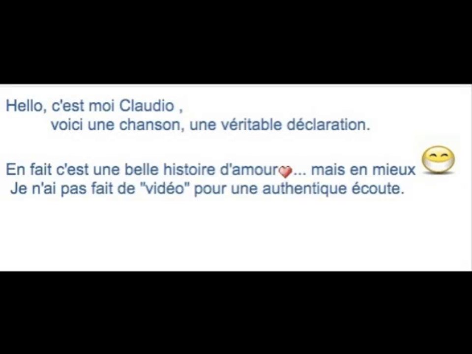 Toi, je sais que tu m'aimes