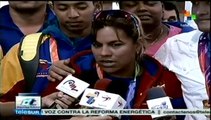 Regresan atletas venezolanos tras participar en Juegos Suramericanos