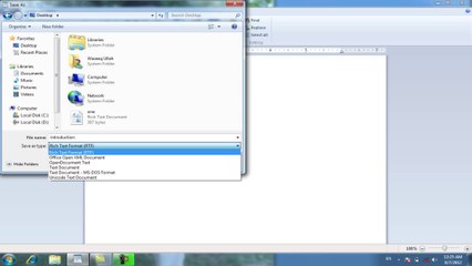 WordPad Video No 1