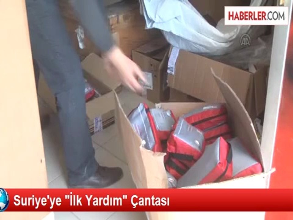 Suriye'ye "İlk Yardım" Çantası