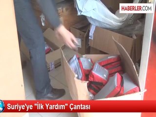 Suriye'ye "İlk Yardım" Çantası