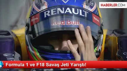 Formula 1 ve F18 Savaş Jeti Yarıştı!