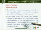 Sap PS(Project System) Overview%PS Online Training % classes@USA,UK