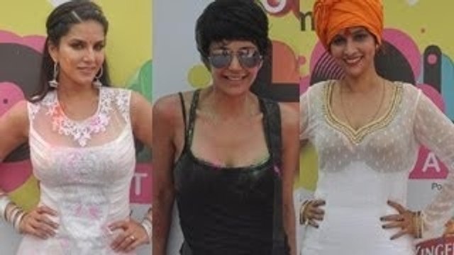 Zoom Holi Party 2014 | Sunny Leone, Rakhi Sawant, Sambhavana Seth