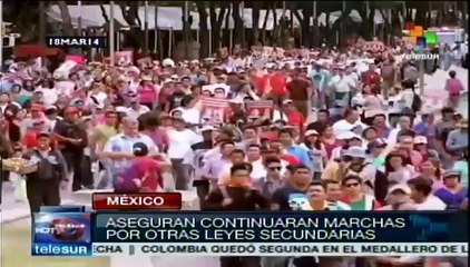 México recuerda expropiación y protesta contra la reforma energética