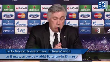 Carlo Ancelotti confiant avant le Clasico