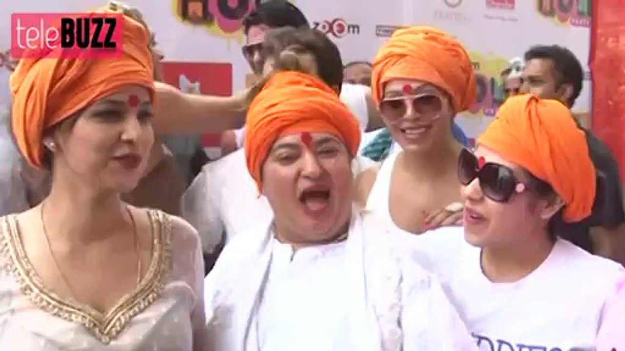 TV celebrities CAUGHT UNCENSORED at Zoom Holi Party 2014 - DON'T MISS IT !!