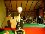 Gros talent : cette fille jongle avec ses pieds avec des ballons de basket!