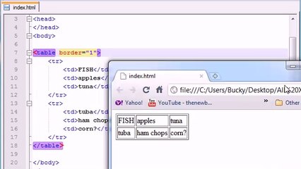 XHTML and CSS Tutorial - 11 - Tables