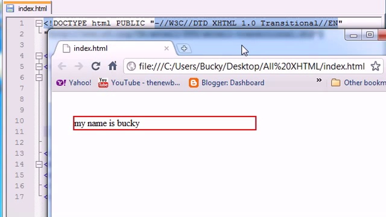 XHTML and CSS Tutorial - 29 - div