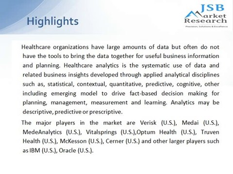 Healthcare Analytics and Medical Analytics Market - Trends & Global Forecasts to 2017