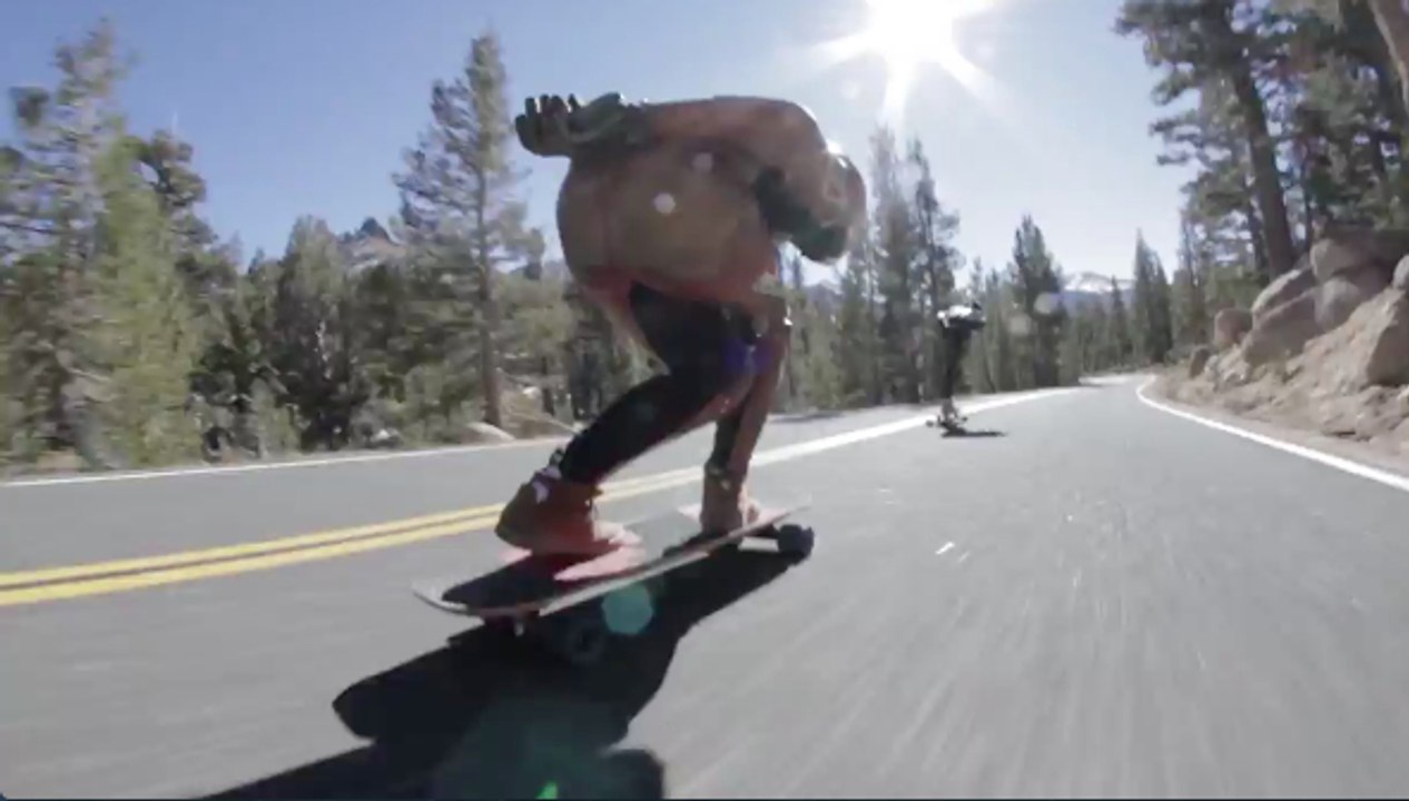 Muir Skate Longboard Shop team Descending from 9000 at Downhill Longboarding