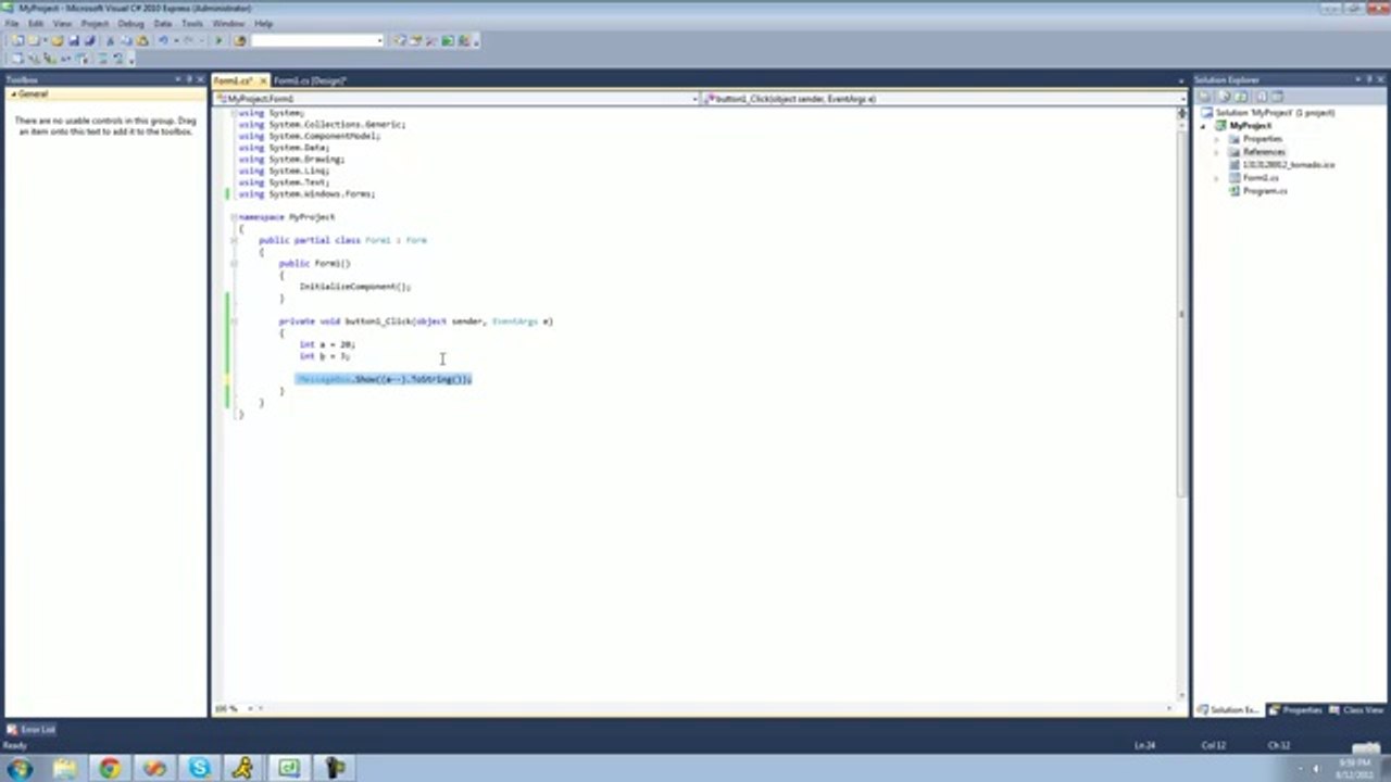 C# Beginners Tutorial (9)