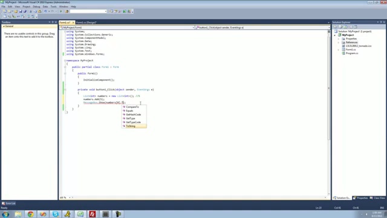 C# Beginners Tutorial (11)