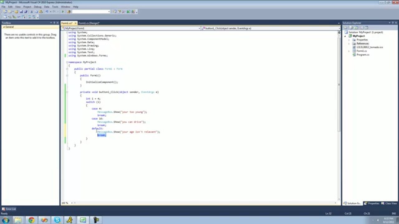 C# Beginners Tutorial (15)