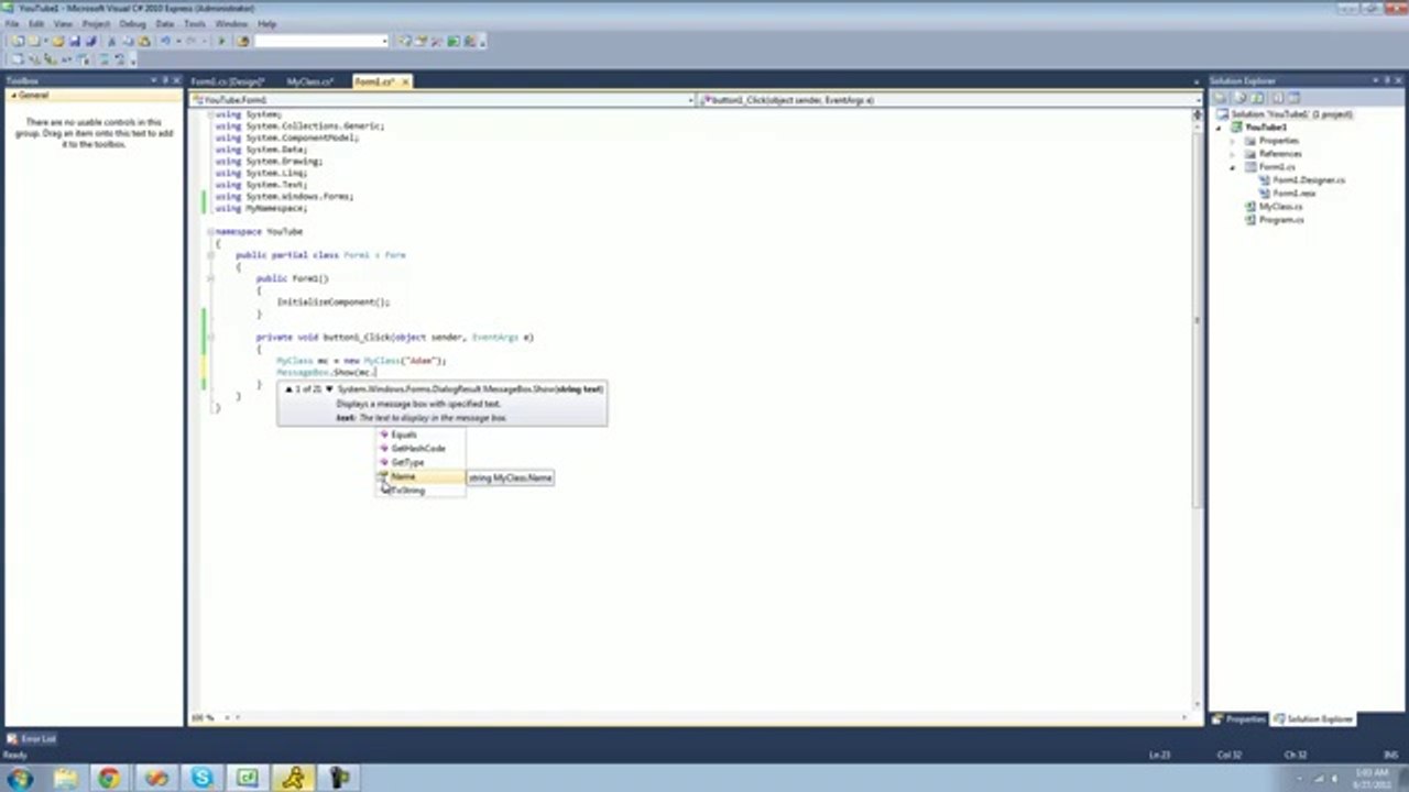C# Beginners Tutorial (23)