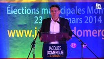 Elections municipales : Meeting offensif de l'UMP Jacques Domergue à Montpellier (34)