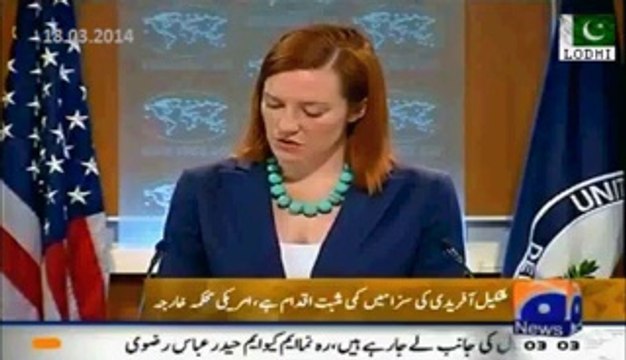 US - 10 year reduction is positive step but sentence for Shakeel Afridi who helped the U.S. track down Osama bin Laden still unjust.