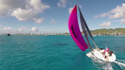 Drone Films Boat race heineken regatta 2014 in the caribbean