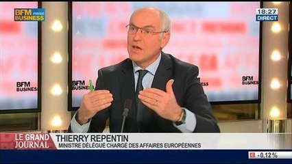 Thierry Repentin, ministre délégué chargé des Affaires européennes, dans Le Grand Journal - 19/03 2/4