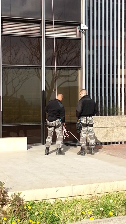 Descente rappel (entrainement)