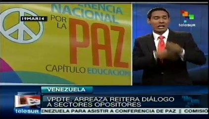 Gobierno de Venezuela reitera llamado al diálogo nacional
