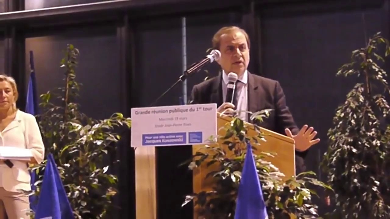 Grande réunion publique avec JACQUES KOSSOWSKI 19-03-2014 intervention de Roger Karoutchi