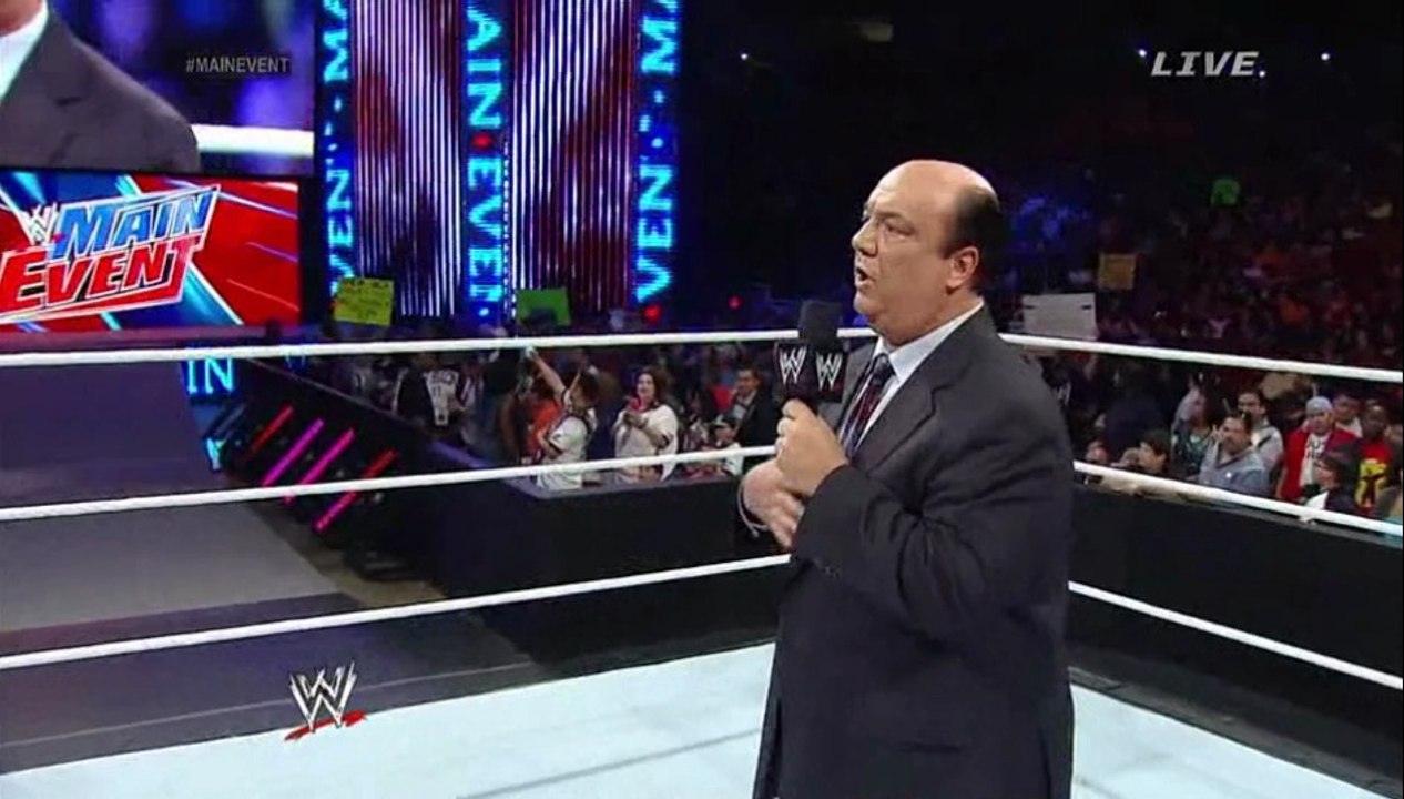 Paul Heyman  segments The Undertaker  MainEvent