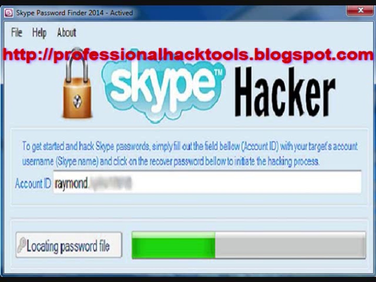 Ultimate skype password hacker v2