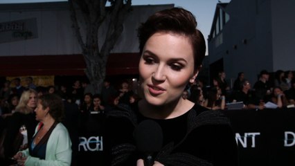 Stunning Author Of "Divergent" Veronica Roth At Premiere