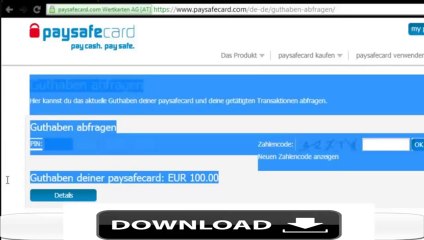 Paysafecard Code Generator - 2014 Générateur De PaySafeCard Téléchargement