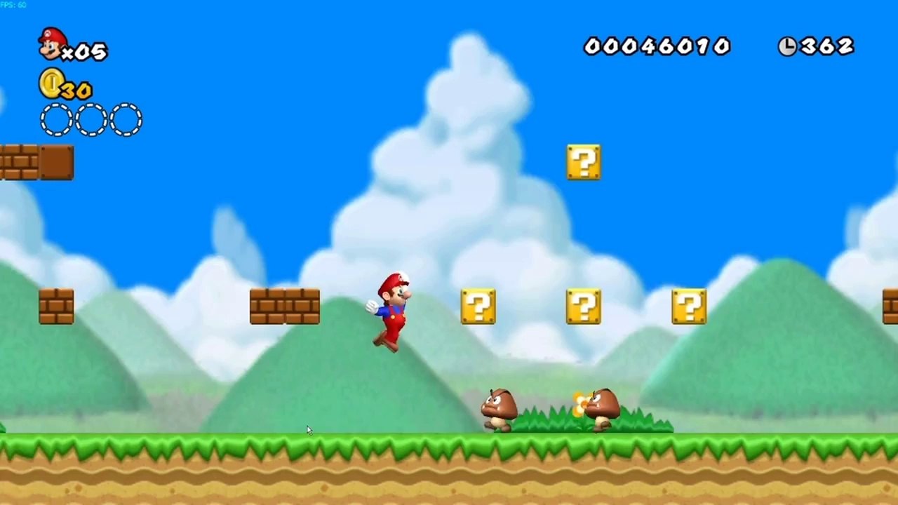 New Super Mario Bros. HD on Dolphin Emulator