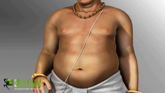 3D low Poly Cartoon Character Modeling & Rigging Animation